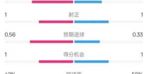 bob半岛体育-布伦特福德半场0-0切尔西数据：射门6-4，射正1-1，控球率42%-58%